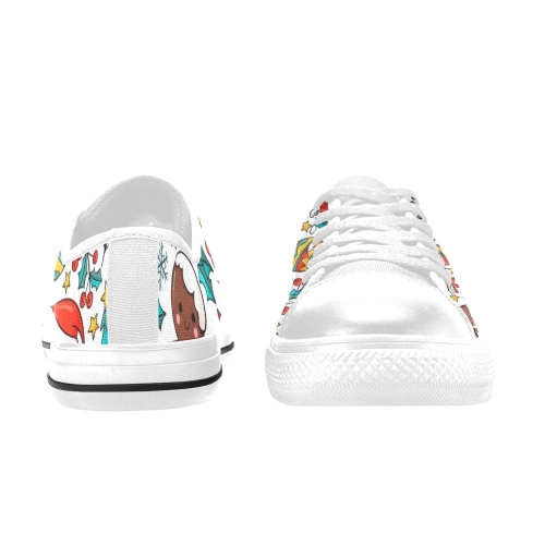 Aquila Canvas Kid's Shoes (Big Kid) (Model 018)(Four Panels with Different Printing)