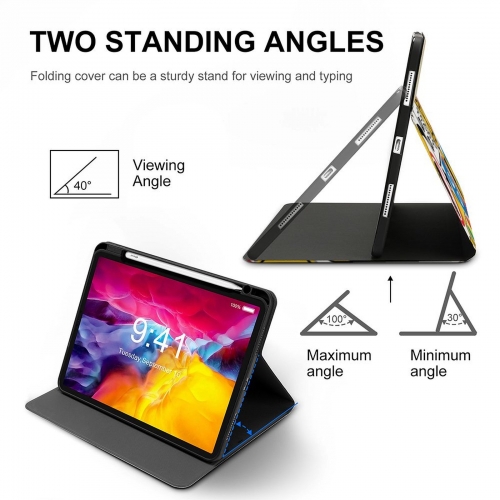 Protective Case with Pencil Holder for iPad Pro/Air (Multiple Models)