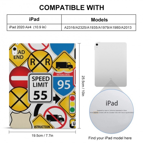 Protective Case with Pencil Holder for iPad Pro/Air (Multiple Models)