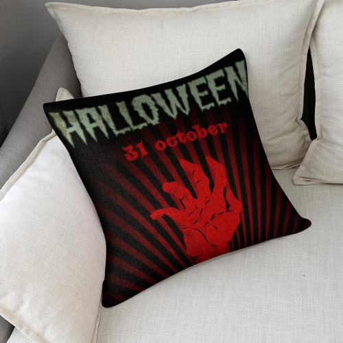 Custom Linen Pillow Case 18x18 Inch (Two-Side Printing) (Single Pack)
