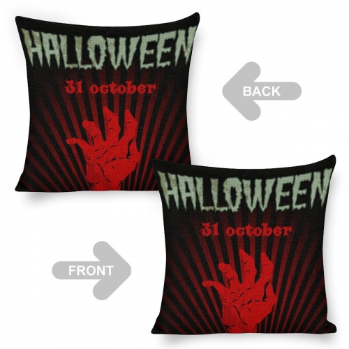 Custom Linen Pillow Case 18x18 Inch (Two-Side Printing) (Single Pack)