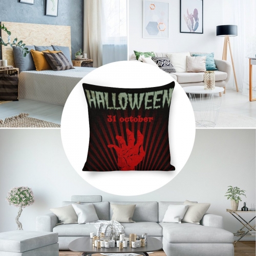 Custom Linen Pillow Case 18x18 Inch (Two-Side Printing) (Single Pack)