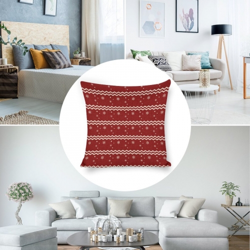 Custom Linen Pillow Case 18x18 Inch (One Side Printing) (Single Pack)