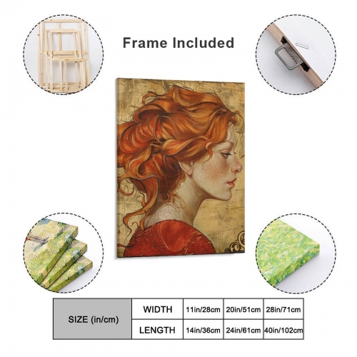 Frame Canvas Painting 11"×14" -Vertical (Made in USA)