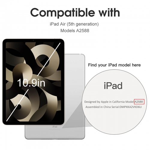Protective Case with Pencil Holder for iPad Air 4/5 (10.9-inch)