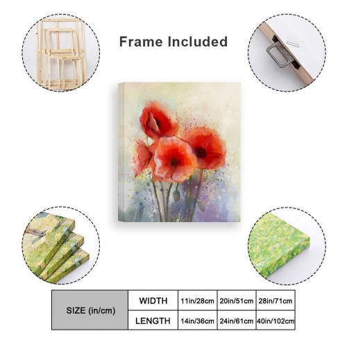 Frame Canvas Painting 20"×24" -Vertical (Made in USA)
