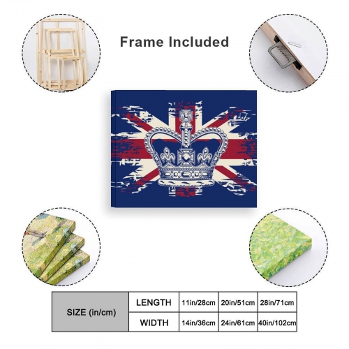 Frame Canvas Painting 24"×20"-Horizontal (Made in USA)