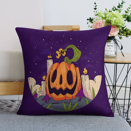 Custom Linen Pillow Case 18x18 Inch (Two-Side Printing) (Set of 2)