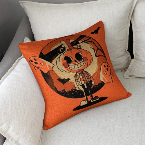 Custom Linen Pillow Case 18x18 Inch (Two-Side Printing) (Set of 2)