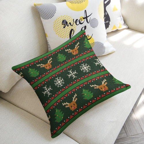 Custom Linen Pillow Case 18x18 Inch (One Side Printing) (Set of 2)