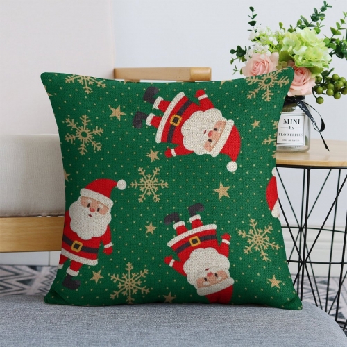 Custom Linen Pillow Case 18x18 Inch (One Side Printing) (Set of 4)