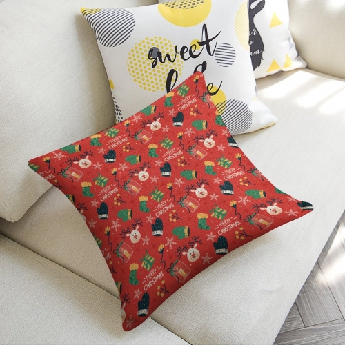 Custom Linen Pillow Case 18x18 Inch (One Side Printing) (Set of 4)