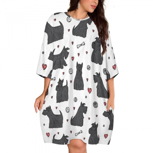 Plus Size Flannel Nightgown