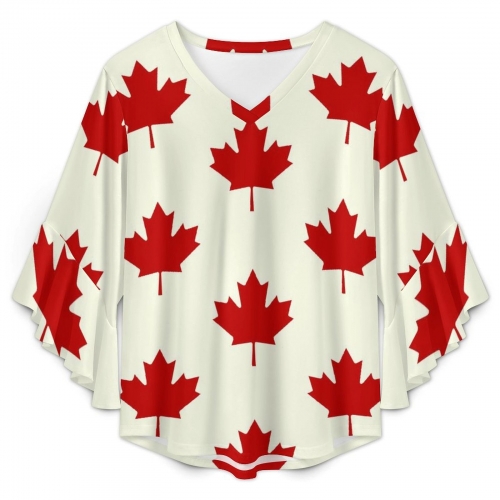 Women's Ruffle Sleeve Blouse