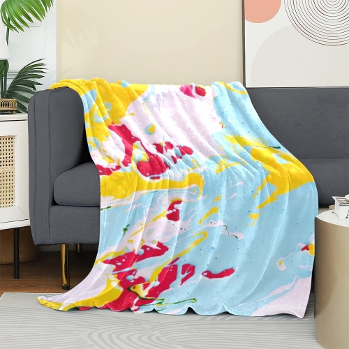 Ultra-Soft Micro Fleece Blanket 30" x  40" (Made in USA )