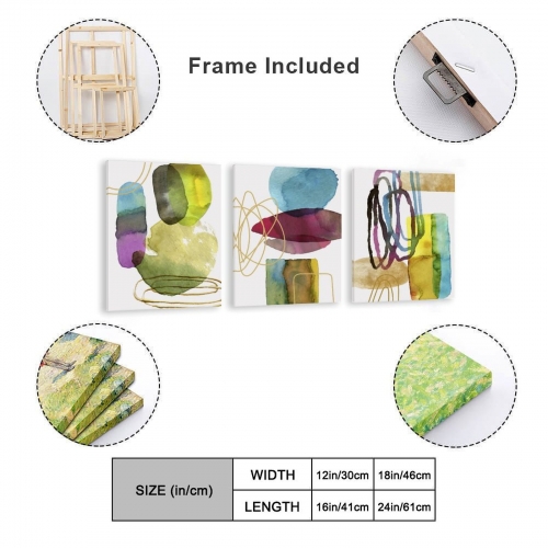 Triptych Decorative Frame (Two Size Options) (Made in USA)
