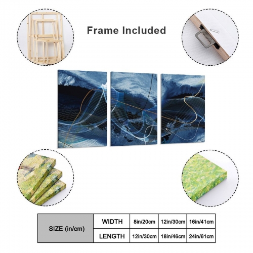 Triptych Decorative Frame (Three Size Options) (Made in USA)