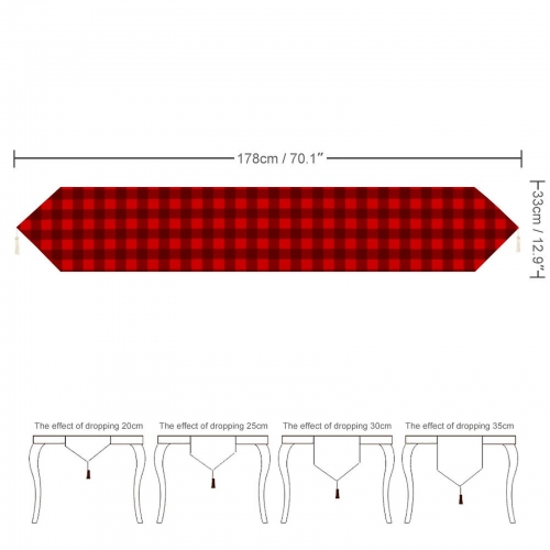 Table Runner with Tassels (178x33 cm)