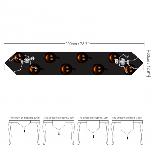Table Runner with Tassels (200x33 cm)