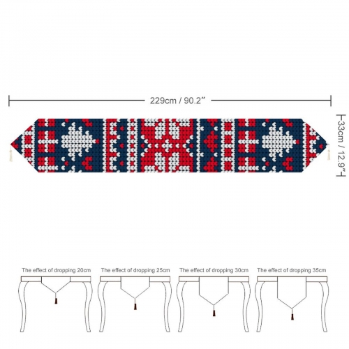 Table Runner with Tassels (229x33 cm)