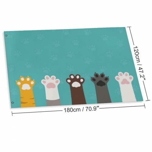 Custom Flag with Two Grommets (47x70 in)
