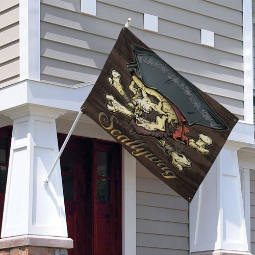 Custom Flag with Four Grommets (35x59 in)