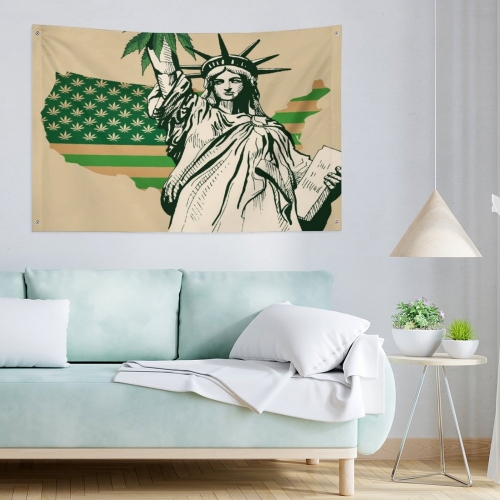 Custom Flag with Four Grommets (47x70 in)