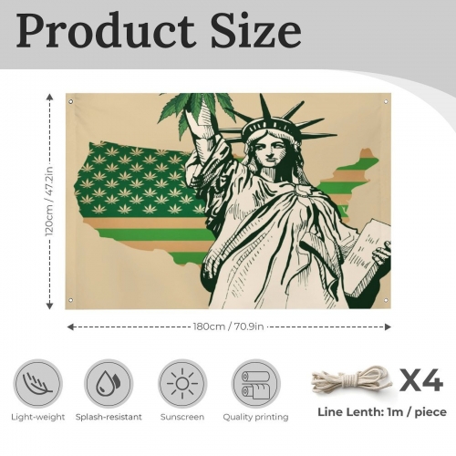 Custom Flag with Four Grommets (47x70 in)