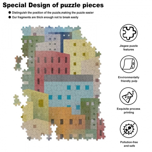 500-Piece Wooden Jigsaw Puzzles (Vertical)