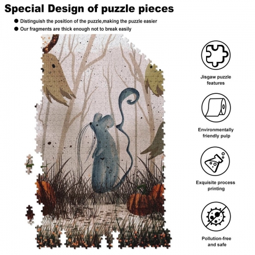 1000-Piece Wooden Jigsaw Puzzles (Vertical)