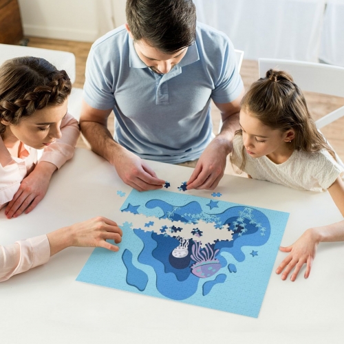 500-Piece Wooden Jigsaw Puzzles (Horizontal)