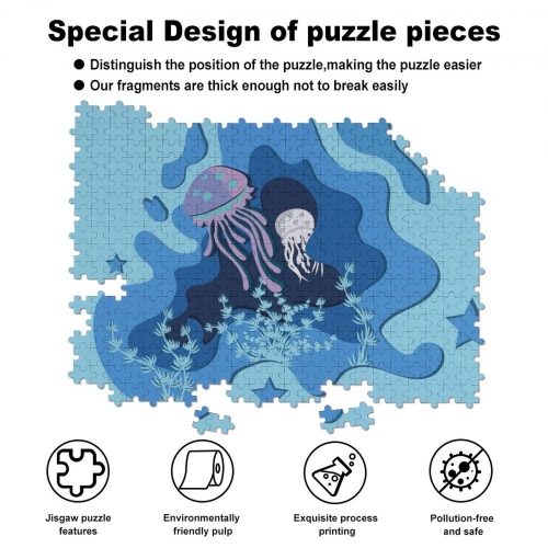 500-Piece Wooden Jigsaw Puzzles (Horizontal)