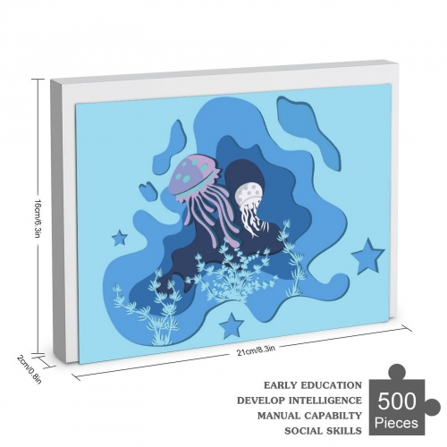 500-Piece Wooden Jigsaw Puzzles (Horizontal)