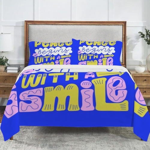 Custom 3-Piece Bedding Set (80" x 90")
