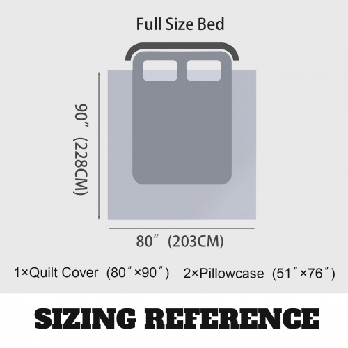 Custom 3-Piece Bedding Set (80" x 90")