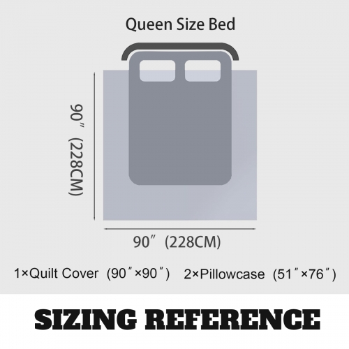 Custom 3-Piece Bedding Set (90" x 90")