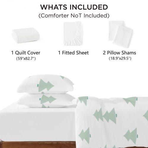 Custom Fitted Sheet 4-Piece Set