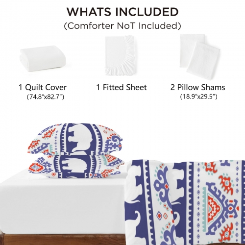 Custom Fitted Sheet 4-Piece Set (145x215x27 cm)