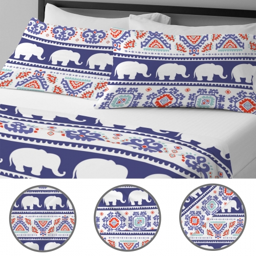 Custom Fitted Sheet 4-Piece Set (145x215x27 cm)