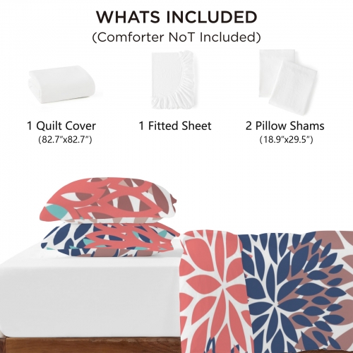 Custom Fitted Sheet 4-Piece Set (165x220x27 cm)