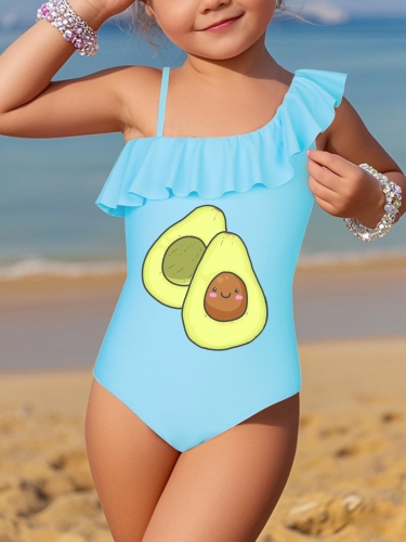 Girls' Ruffle One-Piece Swimsuit (Made in USA)