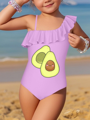 Girls' Ruffle One-Piece Swimsuit (Made in USA)