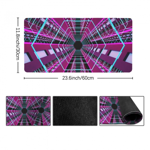 Custom Rectangle Mousepad 23.6" x 11.8"（with Stitched Edges）