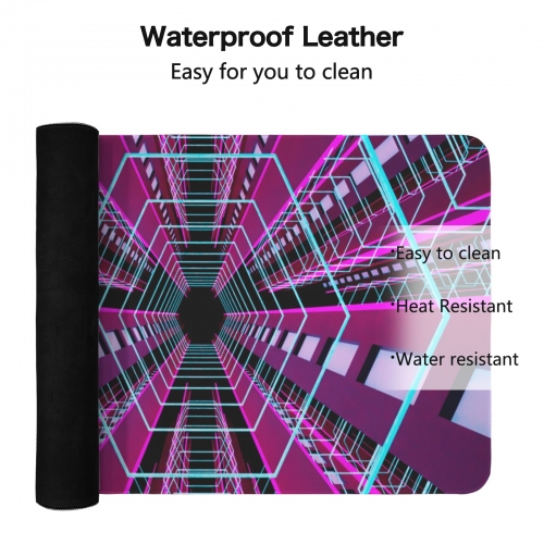 Custom Rectangle Mousepad 23.6" x 11.8"（with Stitched Edges）
