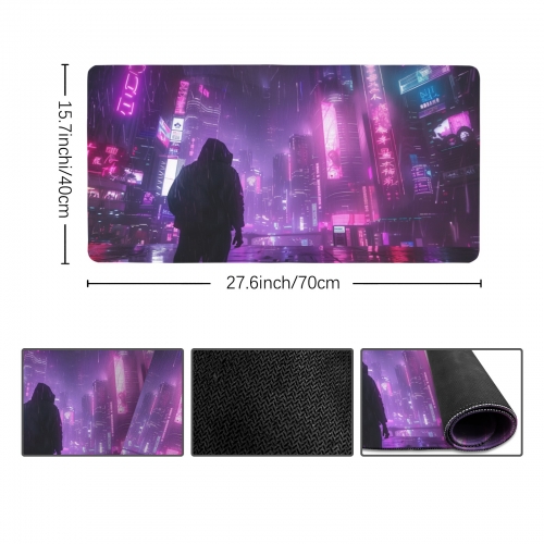 Custom Rectangle Mousepad 27.6" x 15.7"（with Stitched Edges）