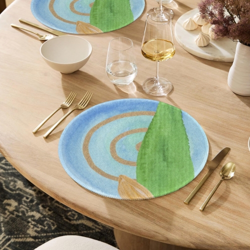 Custom Round Placemat (4 PCS) (Made in USA)