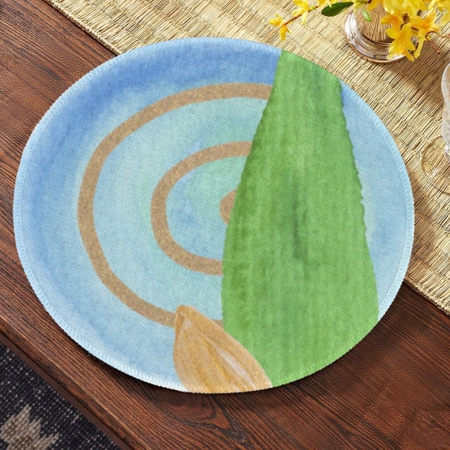 Custom Round Placemat (4 PCS) (Made in USA)