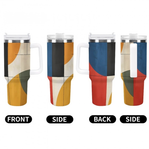 40 oz Stainless Steel Tumbler with Handle (Made in USA)