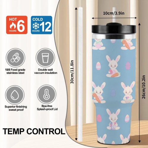 40 oz Stainless Steel Tumbler with Handle  | Ships from USA