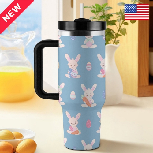 40 oz Stainless Steel Tumbler with Handle  | Ships from USA
